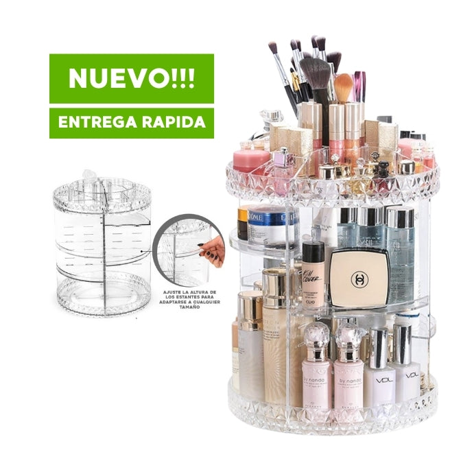 Organizador De Maquillaje Giratorio Acrilico